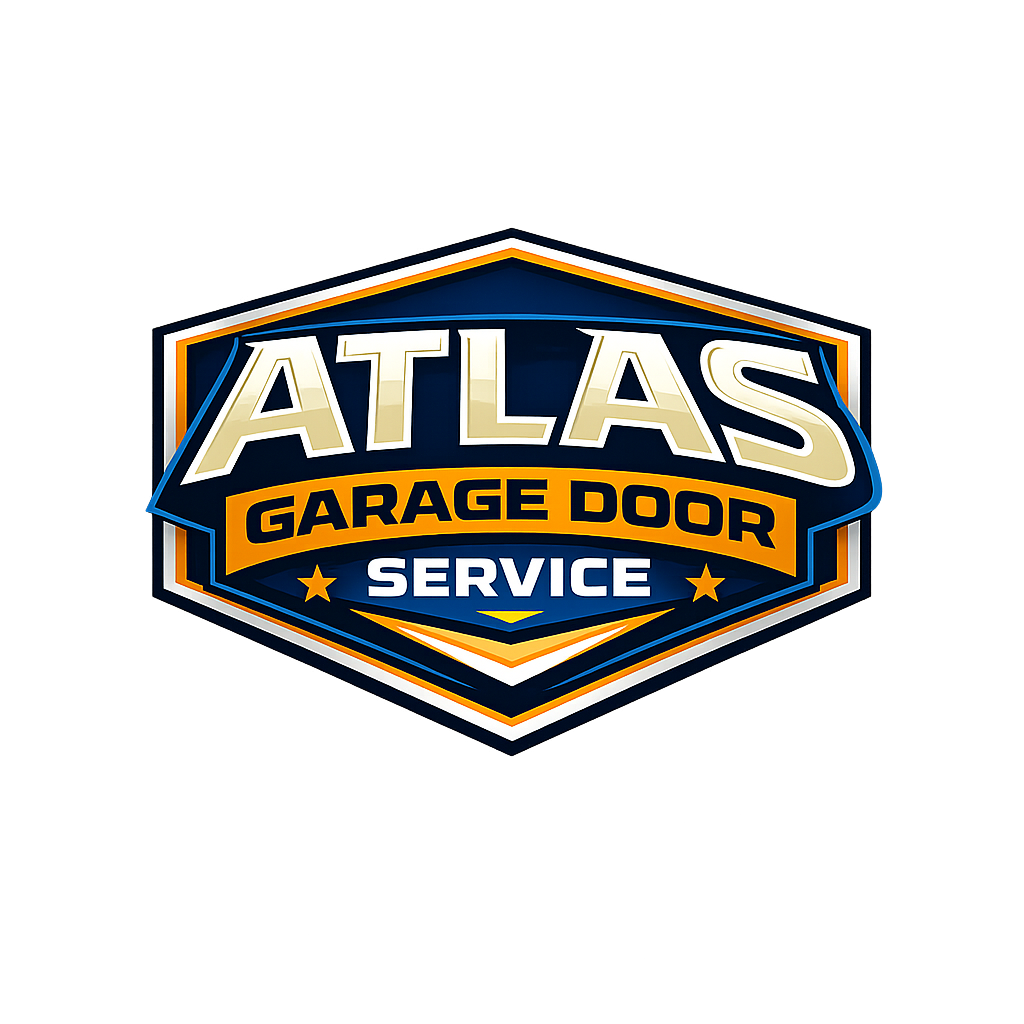 Atlas Garage Door Service badge — locally owned garage door company in Santaquin, Utah