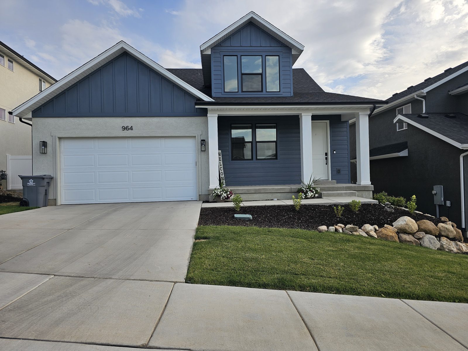 New garage door installed on a Utah County home by Atlas Garage Door Service