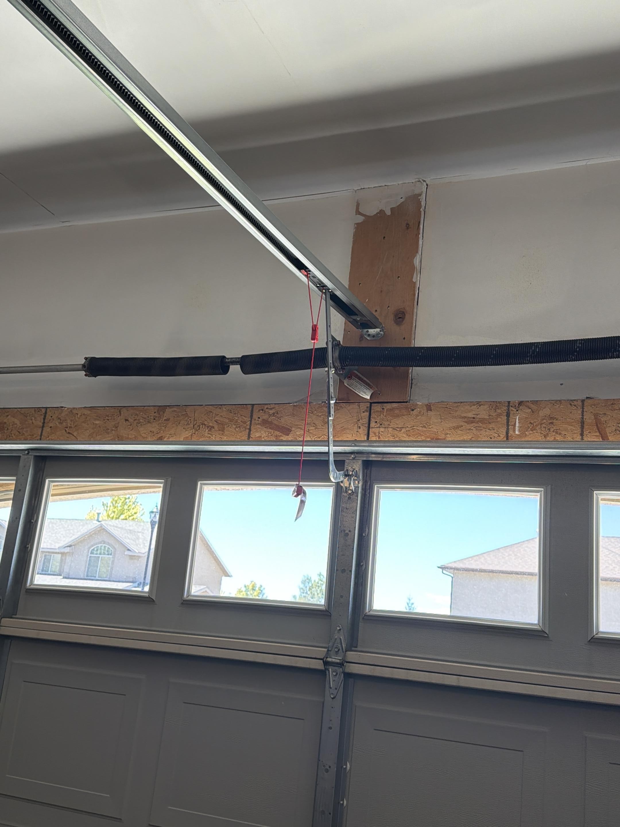 Garage door torsion spring replacement in Utah County